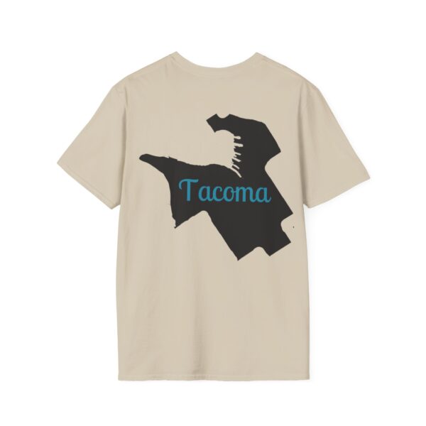 JRM Tacoma Map Unisex Softstyle T-Shirt - Image 2