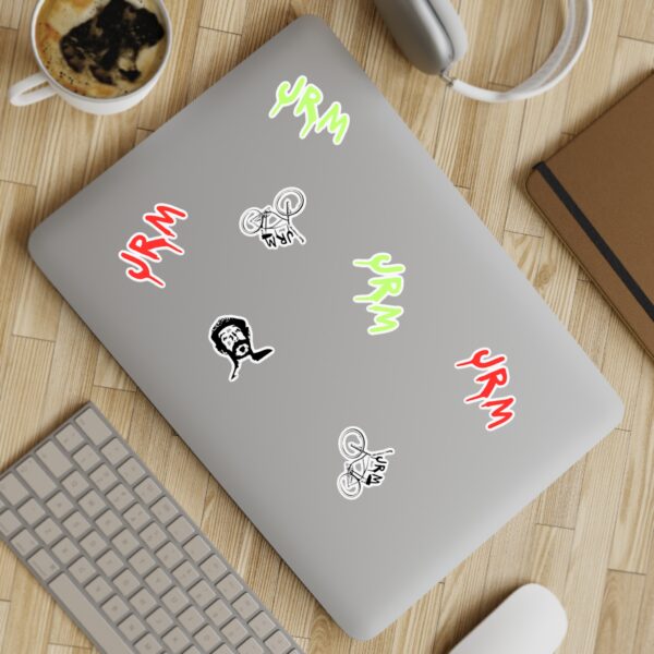 JRM LIMITED Sticker Sheet Bundle - 5pcs, Fun Decals for Journals, Laptops, and Decor, YRM Designs for Personalization, Gift for Teens - Image 3