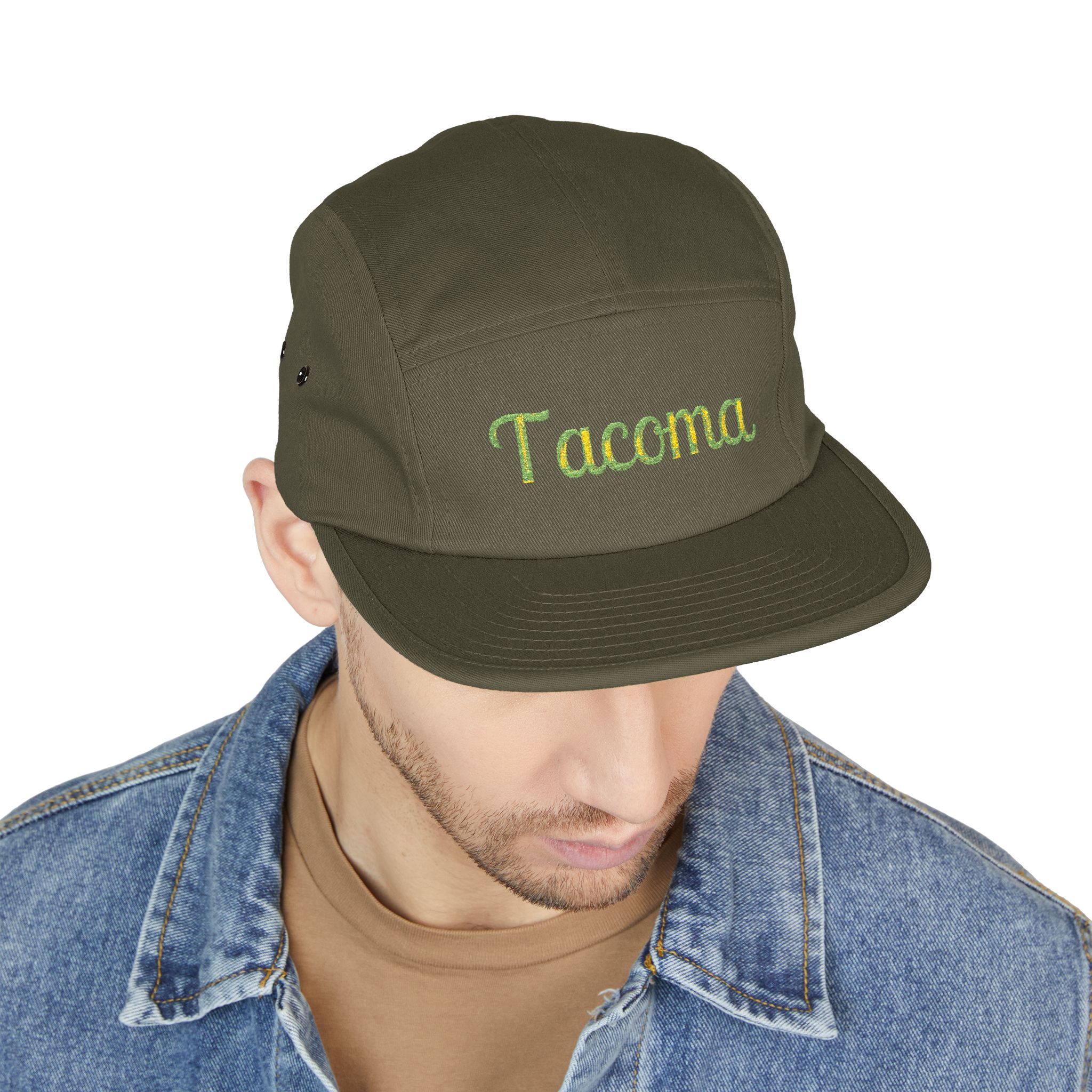 Trendy 5 Panel Cap with Embroidery - Perfect for Casual Outings, Outdoor Adventures, Gifts, and Streetwear Fashion