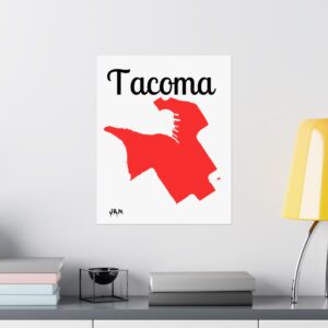 JRM Tacoma Satin Poster - Wall Art, Gift for Tacoma Lovers