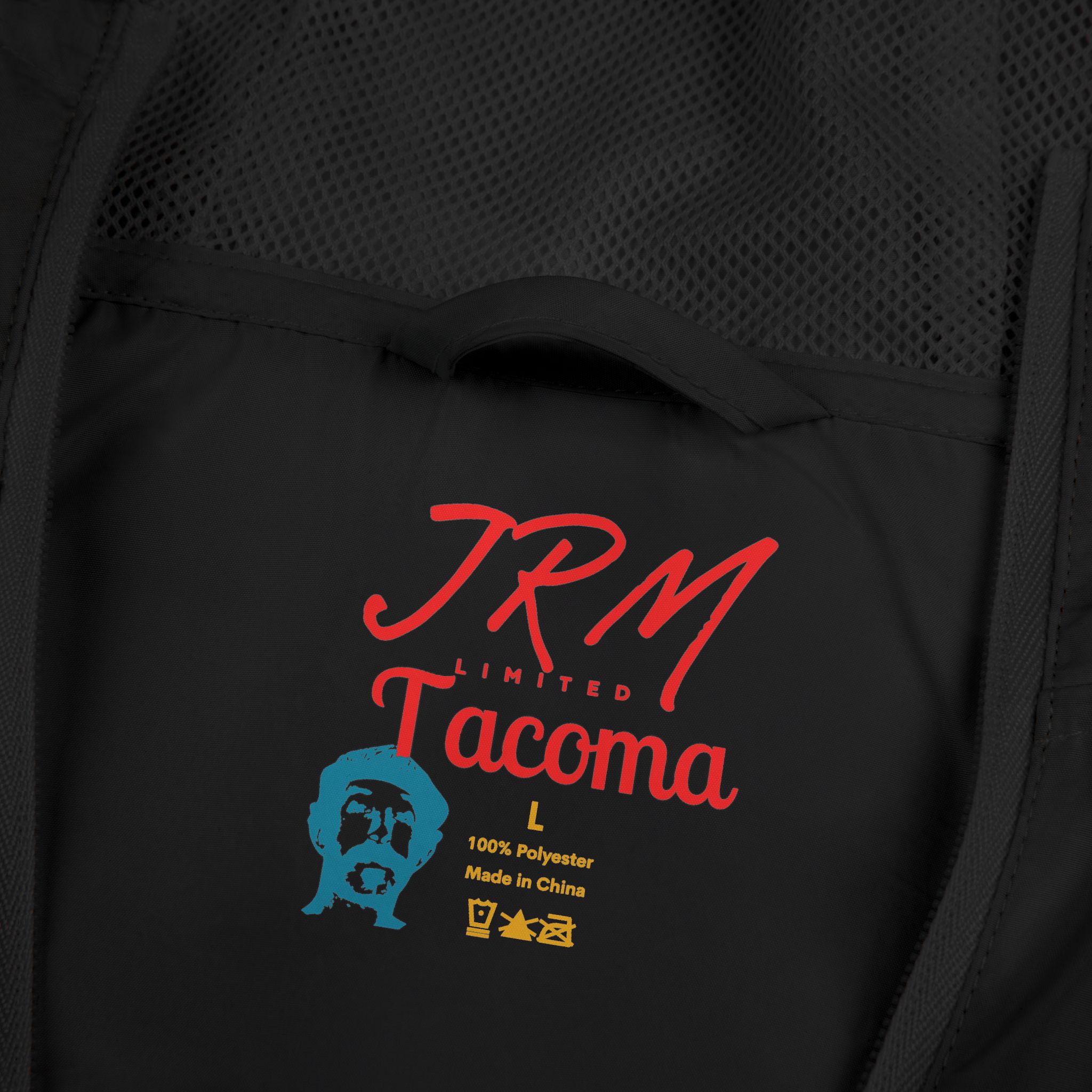 JRM Tacoma Map Back Full-Zip Windbreaker Jacket - Image 4