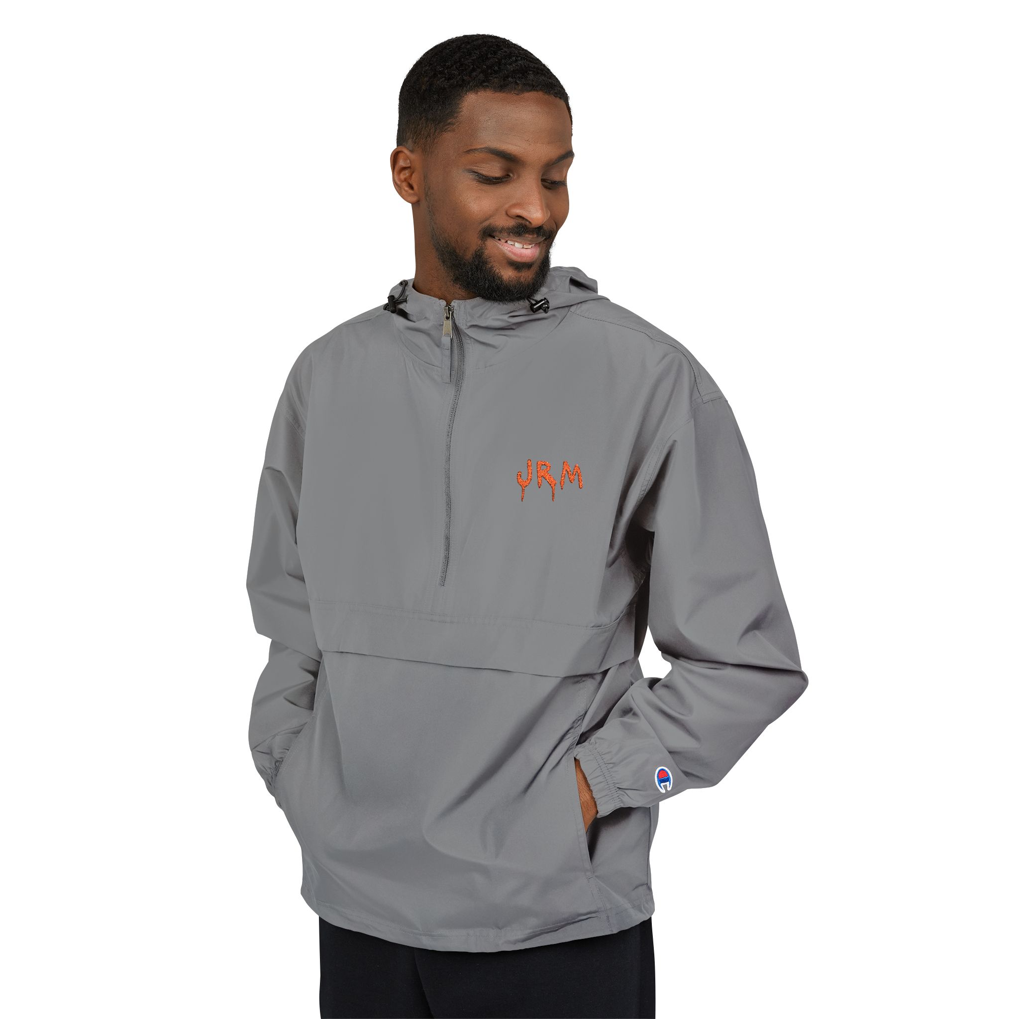 JRM Embroidered Champion Packable Anorak Jacket - Image 10