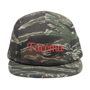 Tacoma Embroidered 5 Panel Cap – Custom Casual Hat, Great Outdoor Gift