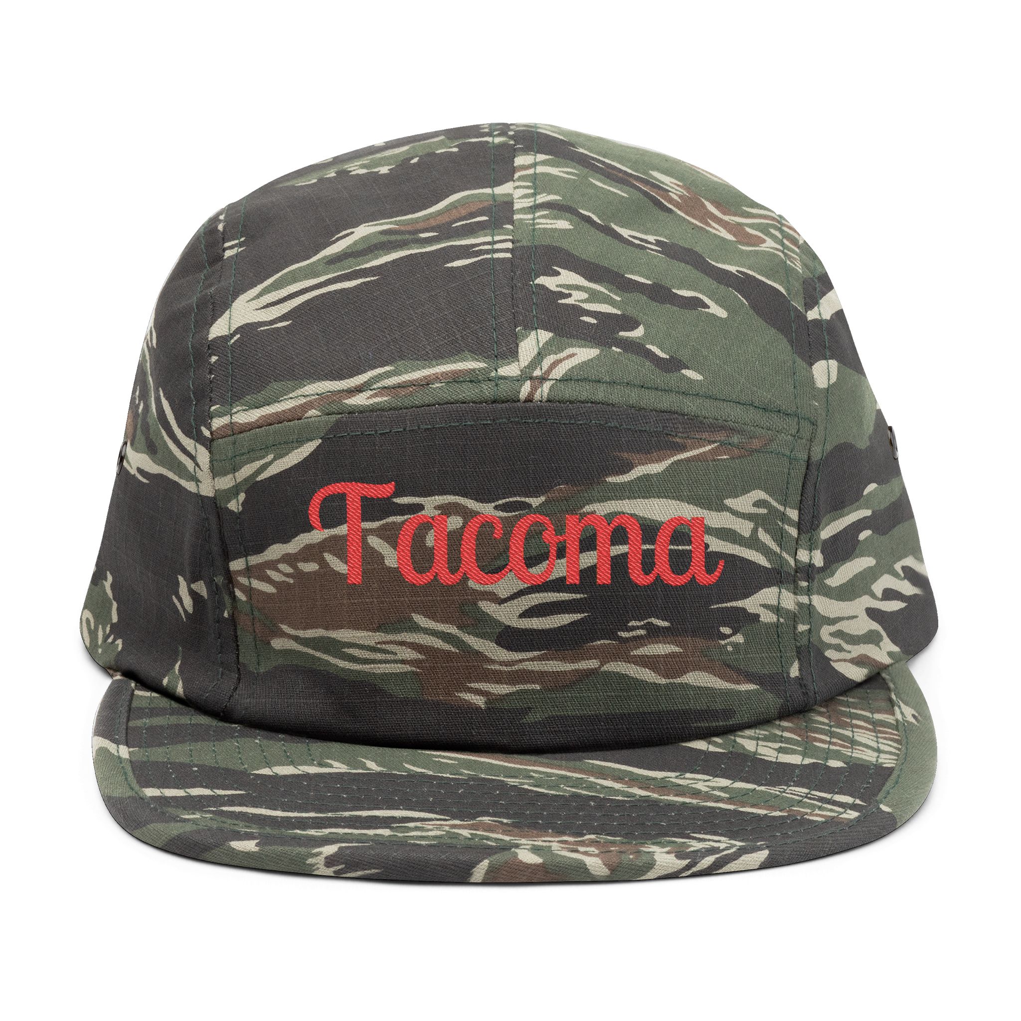 Tacoma Embroidered 5 Panel Cap – Custom Casual Hat, Great Outdoor Gift