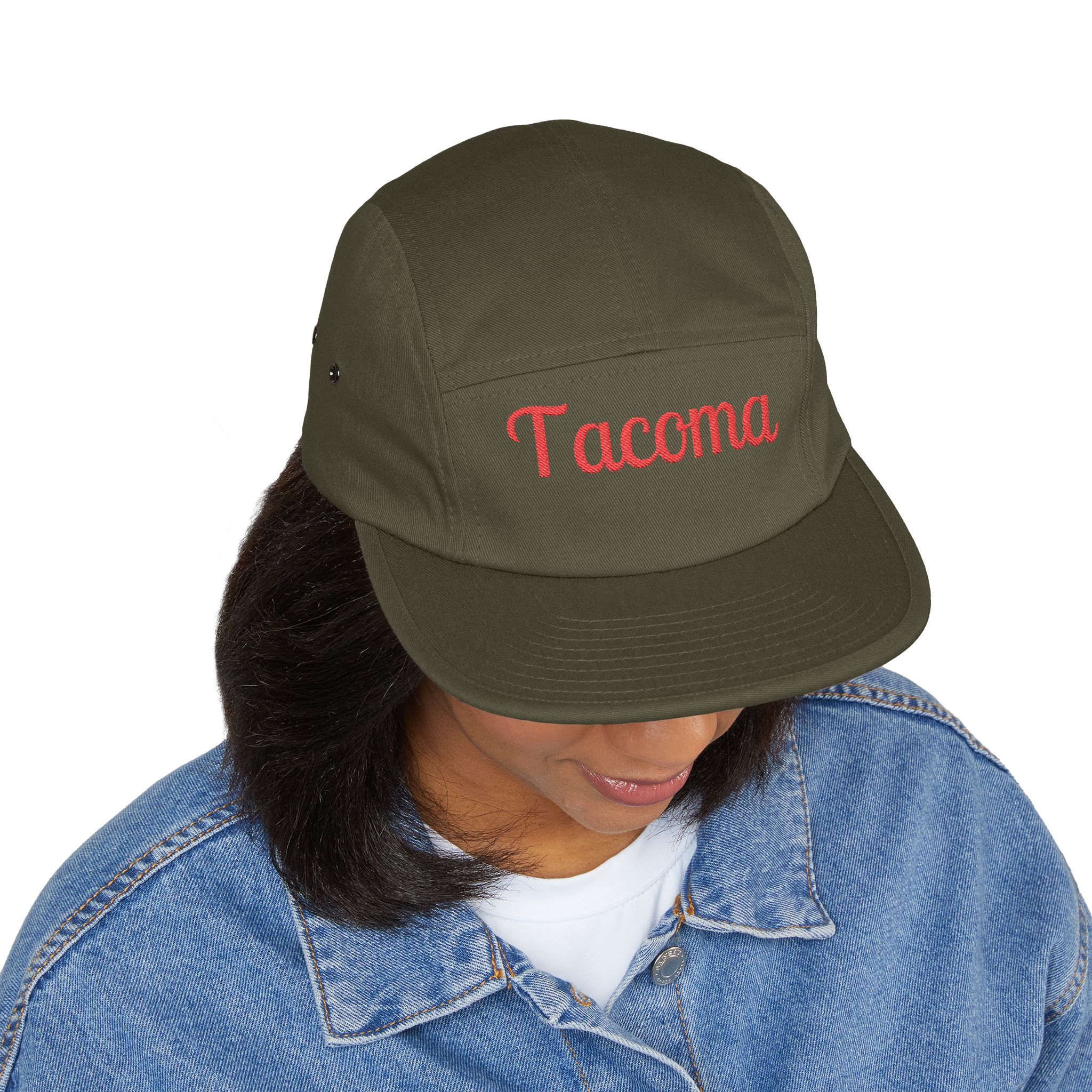 Tacoma Embroidered 5 Panel Cap – Custom Casual Hat, Great Outdoor Gift - Image 12