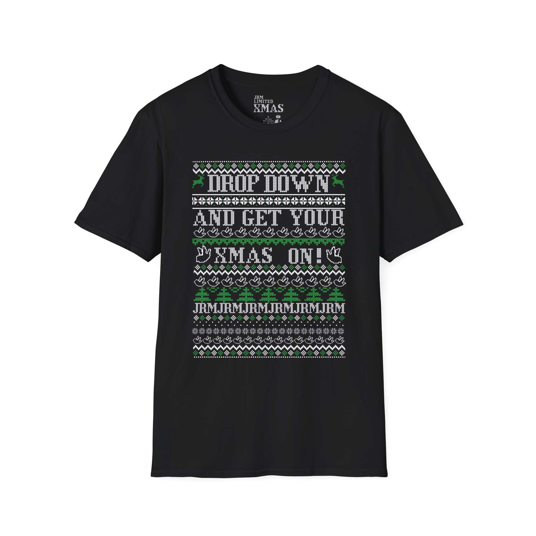 JRM Ugly Christmas Tee — “Drop Down and Get Your Xmas On” Holiday T-Shirt - Image 19